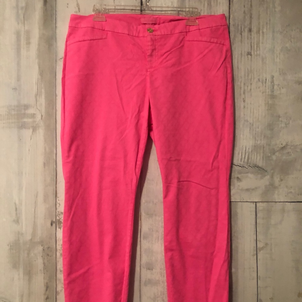 EUC Size 14 Lilly Pulitzer Kelly Textured Pants